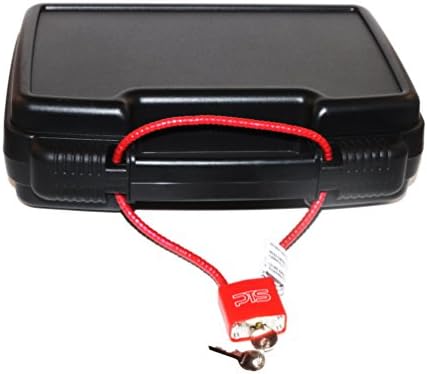 Single Pistol Case - Premium Hard Plastic Gun Cases - Fits Full Size Handgun - Great for Transport in Car - Fits Most Glock, Smith and Wesson (S&W), Ruger, Colt, Beretta (Case with Cable Lock)