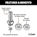 CURT 41782 1-7/8 and 2-Inch Chrome Steel Switch Ball Set, Up to 6,000 lbs. GTW