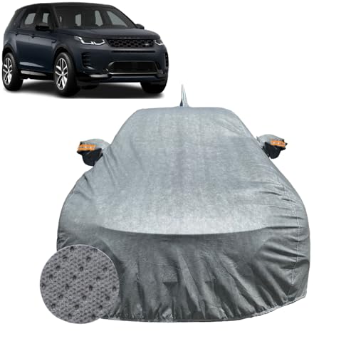 Image of Car Cover for Land Rover Discovery Sport (2020-2026) | 100% Waterproof Cover with Reflective Mirror Pockets | Dustproof, Scratchproof, Heatproof Car Cover |Soft Cotton Lining| Grey