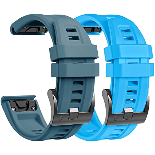 lepmok 20mm Women Band for Garmin Fenix 7S/Fenix 7S Solar/Fenix 7S Sapphire Solar/Fenix 6S/Fenix 6S Pro/Fenix 5S/Fenix 5S Plus (2-Pack)