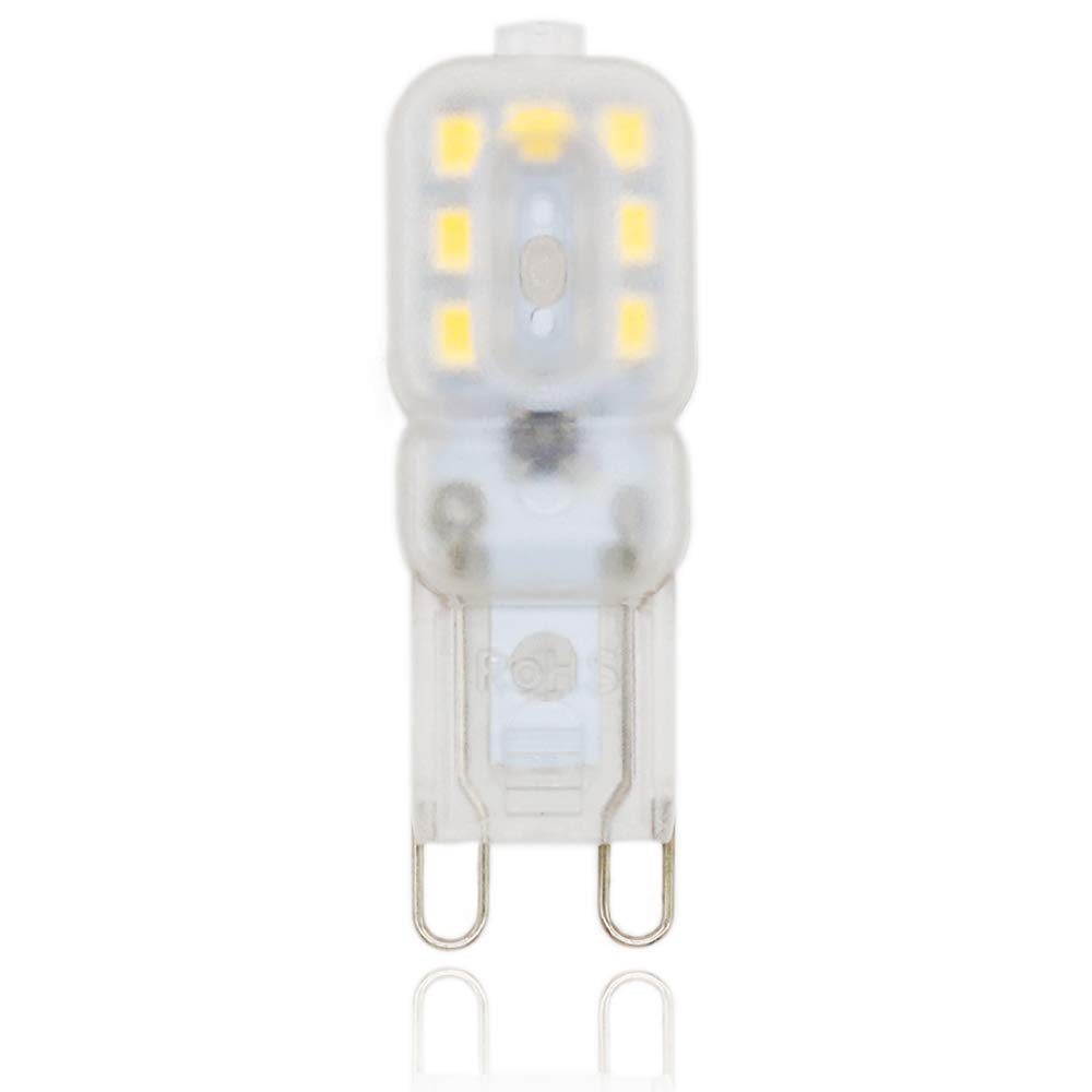 1 x G9 2.5W LED Light Bulb Equivalent to Halogen/Incandescent Bulb 20W, Warm White 3000K, 220LM, 360° Wide Beam, CRI > 80, G9 Base