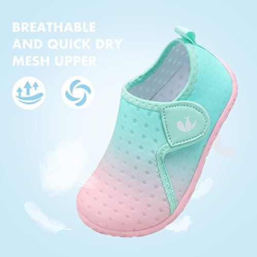 Image of FEETCITY Boys Girls Water Shoes Kids Aqua Socks Quick Dry Barefoot for Beach Swimming Pool