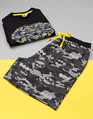 DC Comics Batman Pajamas Camo Mens Short OR Long Leg PJs3