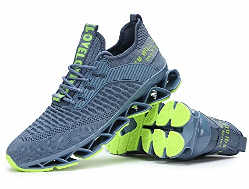 Image of Chopben Men's Running Shoes Blade Non Slip Fashion Sneakers Breathable Mesh Soft Sole Casual Athletic Walking Shoes