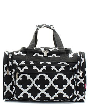 20" Geometric Duffel Bag BLK