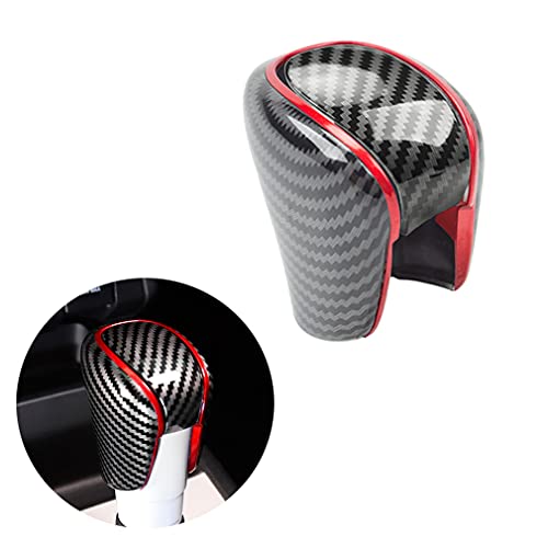 NUNUMEI Gear Shift Knob Cover Decorative Trim for 10th Gen Accord 2018 - 2020 / Civic Sedan 2022 - Automatic Transmission ï¼ˆABS Carbon Fiberï¼‰ (A-1)