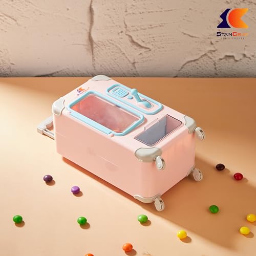 Image of Candy Dispenser, Cute Vending Machine for Desktop, Manual Candy Machine, Dispense Mini Candies, Birthday & Christmas Gift for Girls, Gift for Friends (Pink)