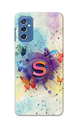 Image of PRINTFIDAA� Printed Hard Back Cover Case for Samsung Galaxy M52 5G Back Cover (Alphabet S) -2808