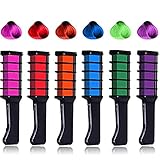  B&N Peine de Tiza para el Cabello, Tiza para el Cabello, coloración Temporal del Cabello, para niños, Cosplay para Fiestas de Adultos, 6 Colores