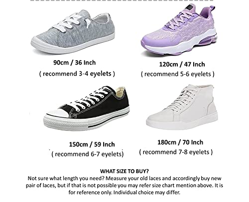 Image of SHOESHINE Sports & Sneakers Shoe Laces - 2 Pairs Set Flat Shoelace for Men & Women