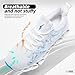 Mens Slip on Walking Running Shoes Blade Tennis Casual Fashion Sneakers Comfort Non Slip Work Sport Athletic Trainer White Blue