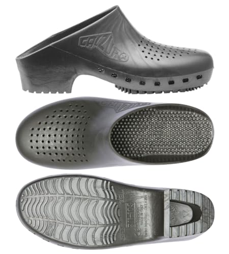 Image of CALZURO Classic Work Clogs with Holes - Unisex Work Clogs for Women and Men - Non Slip Shoes - Autoclavable Rubber Kitchen Shoes and Nursing Clogs