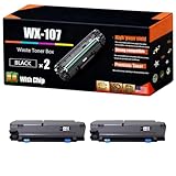 WX-107 Waste Toner Box Compatible for Konica Minolta bizhub C361i C450i C451i Printers, Bright Colors, High Yield 80000 Pages, with Chips (2-Pack Black)
