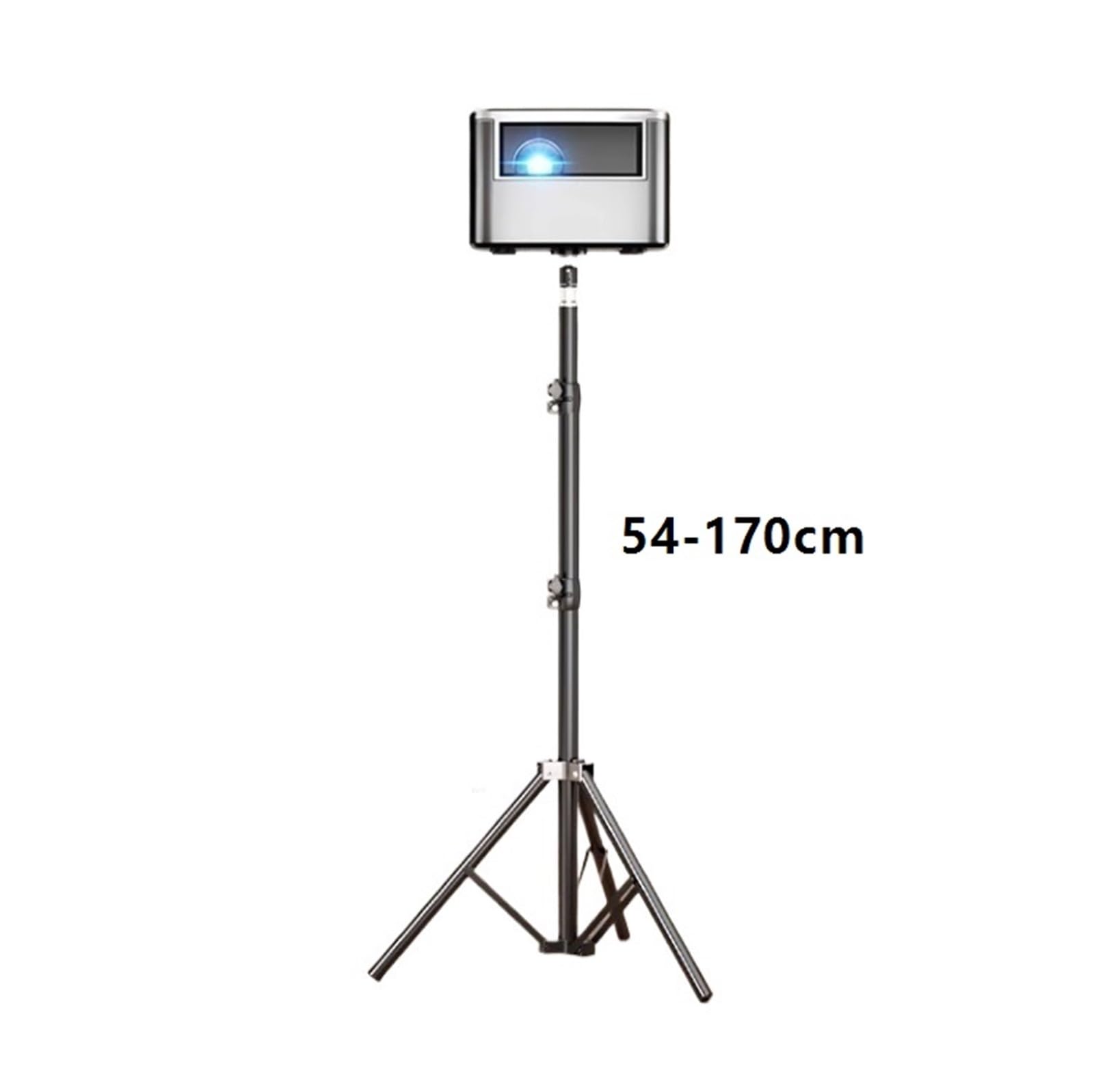 Support Projecteur Support de projecteur réglable en Hauteur, Support Sol, tête Mobile for la Maison, Le Bureau et l'extérieur pour Bureau(54-170cm)
