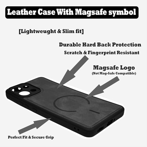 Image of SBMS Back Cover for Oppo K13 5G | Ultra Slim Soft Rubberised Hard Case | Oil Feel Soft Leather Back | Mag-Safe Design (Mag-Safe Not Support) | Camera Protection Case for Oppo K13 5G (Black)
