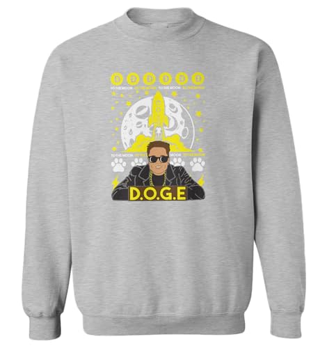 Haase Unlimited D.O.G.E to The Moon - Meme Ugly Xmas Toddler Fleece Crewneck Sweater