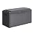 Greesum 100 Gallon Resin Deck Box Large Outdoor Storage with Cushions for Patio Furniture, Garden Tools, Pool Supplies, Weatherproof and UV Resistant, Lockable,Gray