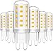 Produktbild LEDYA G9 LED Lampe Warmweiß 2700K 380LM, LED Leuchtmittel 3W Entspricht 30W-40W Halogen Leuchtmittel, Enegiesparende Glühbirne G9, Nicht Dimmbar Kein Flackern, 6er Set
