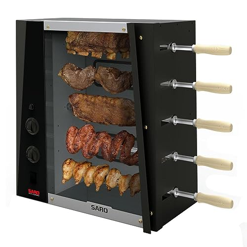 CHRGLP Assador Rotativo De 5 Espetos A Gás GLP