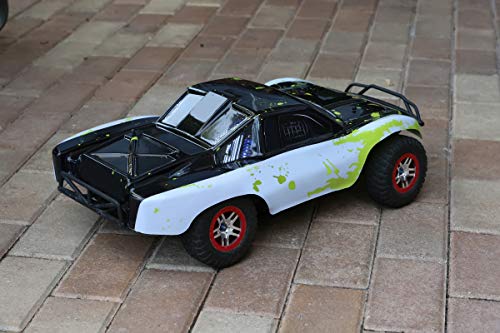 Summitlink Compatible Custom Body Muddy Green Over White/Black Replacement For 1/10 Scale Rc Car Or Truck (Truck Not Included) Ss-Wbg-02 #TOP2