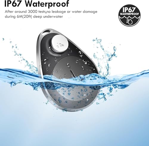 GPS Tracker for Kids Dog Keys Hidden Anti-Removal GPS Tracker with Safety Pins Works with Apple Find My (iOS only) IP67 Waterproof Suitable for Children, Elderly, Pets, Backpack, Luggage (4) - Image 2