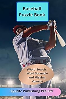 Paperback Baseball Puzzle Book (Word Search, Word Scramble and Missing Vowels) Book