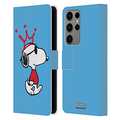 Funda Peanuts para Samsung S23 Ultra carcasa de cuero tipo libro con tarjetero
