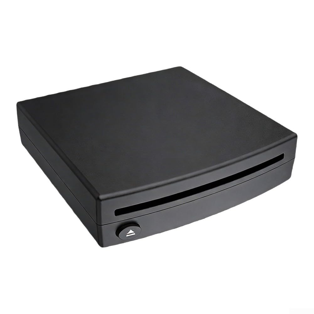 CD Drive USB per MP3 a luce rossa compatta CD drive | Connettività USB, ingresso AUX frontale, audio lossless, compatibile con lettori DVD, per una riproduzione versatile