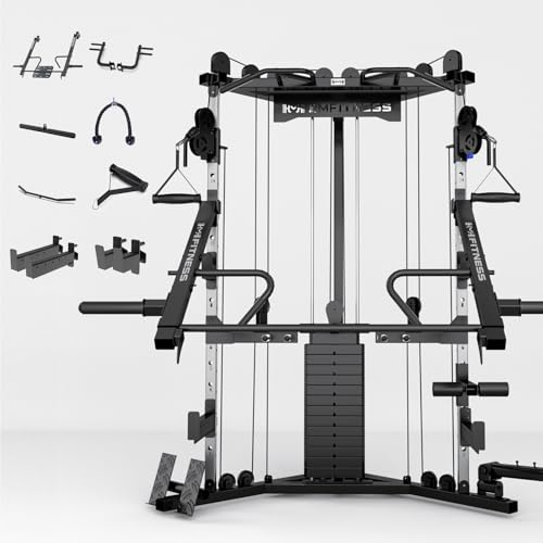 Image of Cable Crossover Exercise Machine for Home & Commercial Gym, Functional Training Center with Dual Weights Stack for Cable Workout
