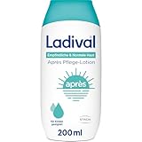 Ladival Après Pflege Lotion für empfindliche und normale Haut - Sonnencreme After-Sun Lotion für Erwachsene und Kinder ab 6 Monaten, kühlt, pflegt nach der Sonne, spendet intensiv Feuchtigkeit, 200ml