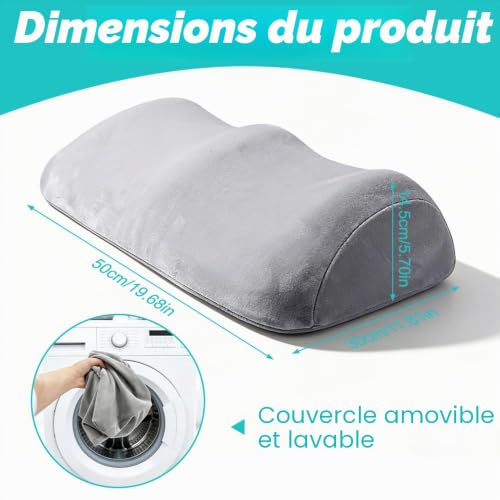 SGZIOO Coussin Veineux, Coussin sous Genoux, Mousse à Mémoire de Forme, Oreiller Ergonomique pour Dormir À La Taille, Au Cou Et Aux Jambes – vue 2