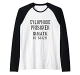 Disfraz de Xilófono/prisionero para Halloween Camiseta Manga Raglan