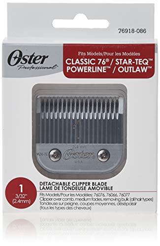 Oster Professional 76918-086 Size 1 Hair Clipper Replacement Blade 2.44 mm