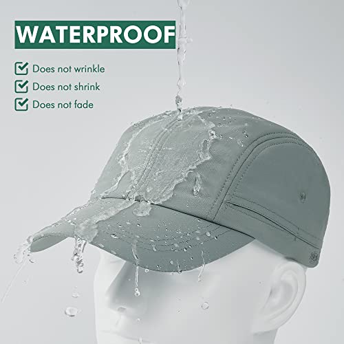 Zowya Quick Drying Outdoor Sport Hat Unstructured Upf40+ Running Cap For Men Women Waterproof Breathable 1 Hat Lt Grey thumb #2