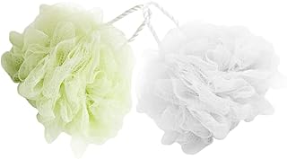 Lurrose 2 Pçs Esponja De Bucha Esponja De Banho Bucha De Banho Esponja De Banho Esponja De Banho Bucha De Banho Bolas Para Mulheres Homens Crianças Viagem Esfoliante De Lavagem Corporal