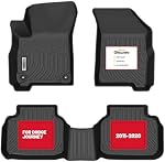 orealtrend Car Floor Mats Compatible with Dodge Journey 2011-2020 (Not Fit 2011 Single Floor Hook) Heavy Duty All Weather Guard Spill Front Rear Carpet Custom Fit Anti Slip Accessories for Men Dad
