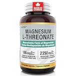 Herba Magnesium L-Threonate – 2,250mg of Magnesium L Threonate Per Serving (3 Capsules) - 186mg of Elemental Magnesium | Bioavailable Form of Magnesium Supplement | 90 Vegetable Capsules | Made in Canada
