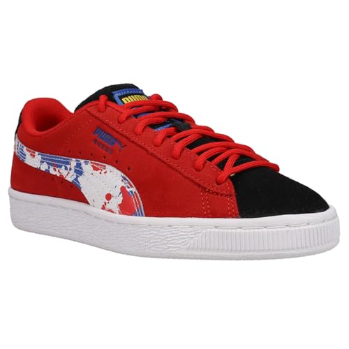 PUMA Kids Boys Suede Splash Lace Up Sneakers Shoes Casual - Red - Size 7 M2