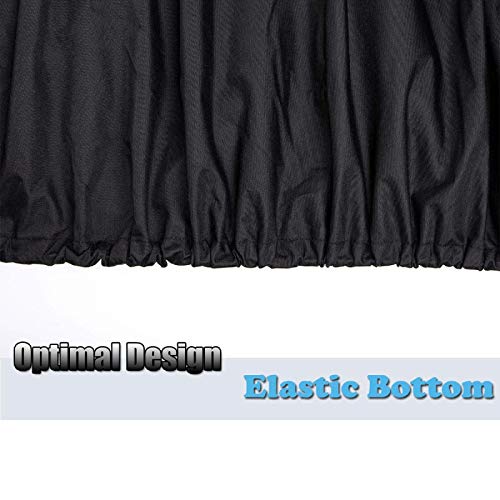 Himal Pro Lawn Mower Cover - Heavy Duty 600D Polyester Oxford, Waterproof, UV Resistant, Universal Size Tractor Cover Fits Decks up to 54’’ with Storage Bag, Black