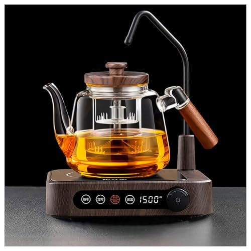 Quxxuol �d�C�Z���~�b�N�e�B�[�X�g�[�u �e�B�[���[�J�[ �d�C�e�B�[�P�g�� 110V ���^ ������@�\�t�� �^�C�}�[�\ ���C�ɓ���̂����🹂�邽�� �ƒ��I�t�B�X�ł̎g�p�ɓK���Ă��܂� (�ؖڐF,�V���O���F+F)