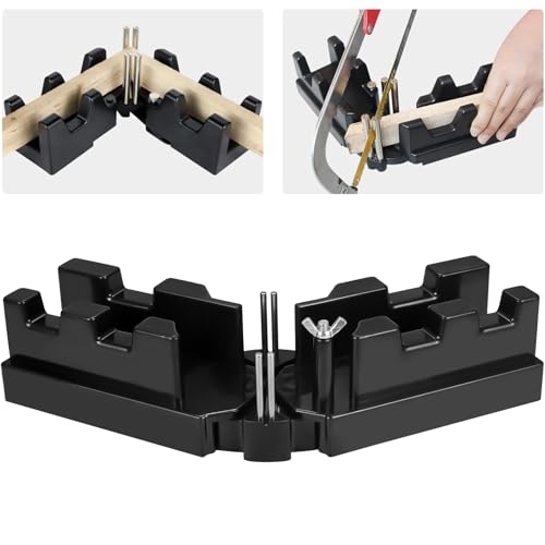 Mitre Block Woodworking Tools 2-in-1 Bevel Gauge & Coving Mitre Tool Bevel and Mitre Box for 85-180 Precise baseboards Pipeline Installation Woodworking & Home Renovation