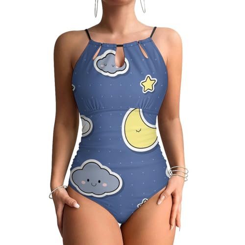 Maillot de bain une pièce femme gainant Étoile Nuage beachwear