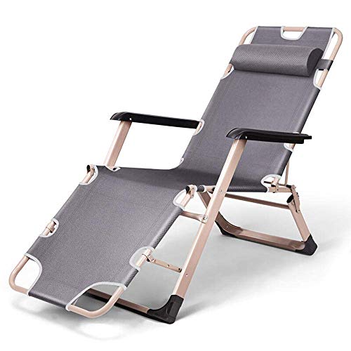 SLRMKK Silla mecedora plegable reclinable, resistente gravedad cero, mecedora reclinable para exteriores, tumbona plegable, muebles de jardín al aire libre, silla plegable, color gris plateado +