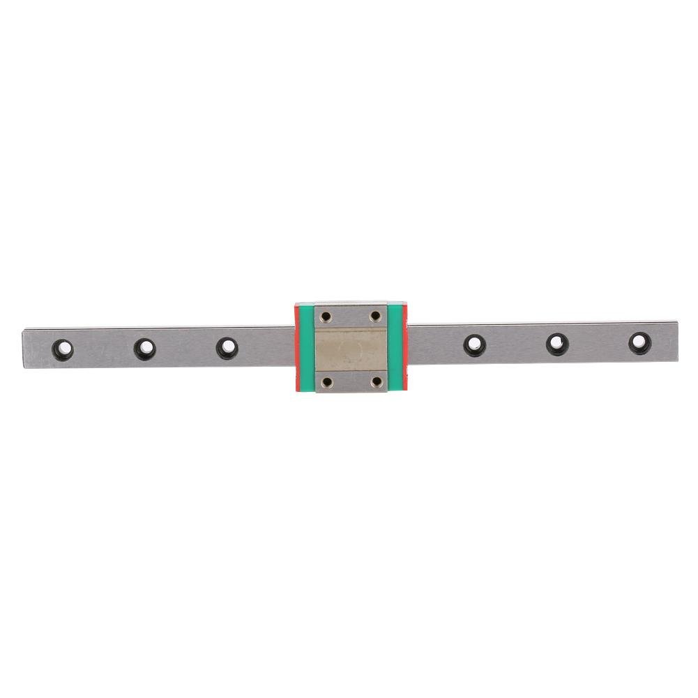 Carril lineal en miniatura 100-450 mm con bloque LML12B guía deslizante acero rodamientos 200mm