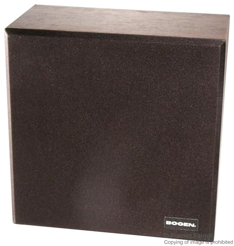 Bogen WBS8T725V 4 W RMS Speaker - Black. SPEAKER BAFFLE ASSEMBLY SPKR. 50 Hz to 12 kHz SNR - Wall Mountable by Bogen Communicati
