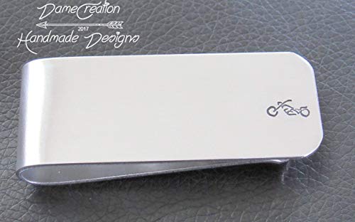 Harley Money Clip, Various Metals, Customize with Wording on Bothsides4