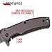 Tac-Force Folding Pocket Knife –Grey TiNite Coated Stainless Steel Blade and Handle, Frame Lock and Pocket Clip, Tactical, EDC, Rescue - TF-848