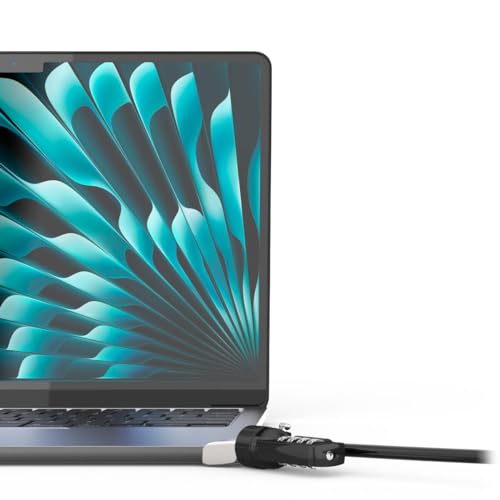 Compulocks - Blocco Macbook Air The Ledge - Macbook Air M2 E M3 – T-Slot Ledge Con Serratura A Combinazione E Cavo Di Sicurezza