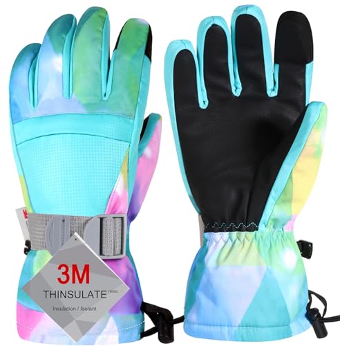 Pnosnesy Ski Gloves, Warmest Waterproof and...