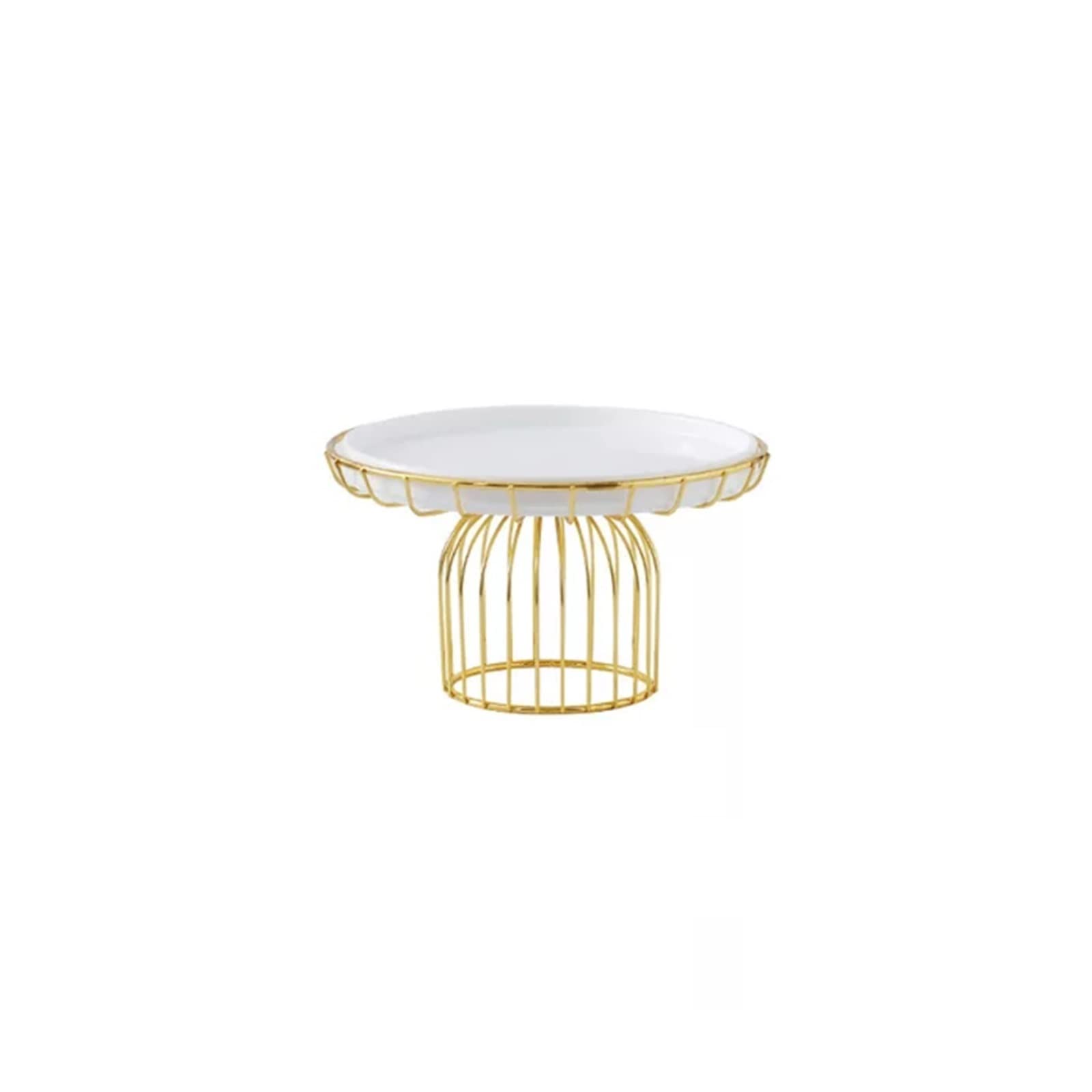 Soporte para Tartas Mesa de postre blanca y dorada, bandeja alta for aperitivos, bandeja for fiestas de cumpleaños, negocios, aperitivos, soporte de exhibición for bodas, soporte for pasteles y postre